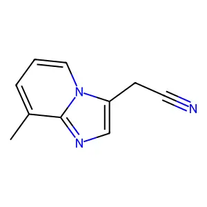 7-甲基咪唑并(1,2-a)吡啶-3-乙腈 structure