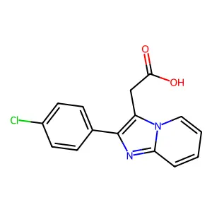 2-(对氯苯基)咪唑并(1,2-a)吡啶-3-乙酸 structure