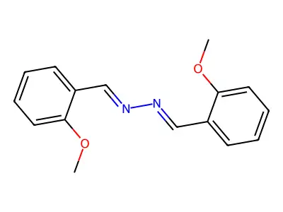 Bis-(2-methoxybenzal)hydrazin structure