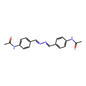 N,N'-[嗪基双(亚甲基-4,1-亚苯基)]双(乙酰胺) structure