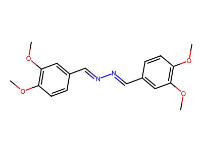 3,4-Dimethoxybenzaldehyde (3,4-dimethoxybenzylidene)hydrazone structure