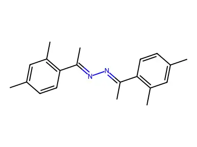 1-(2,4-dimethylphenyl)-N-[1-(2,4-dimethylphenyl)ethylideneamino]ethanimine structure