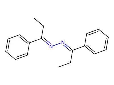 1-phenyl-N-(1-phenylpropylideneamino)propan-1-imine structure