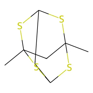 1,5-Dimethyl-2,4,6,8-tetrathiaadamantane structure