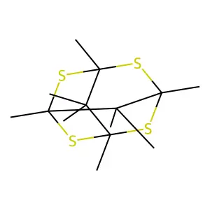 2,4,6,8-Tetrathiaadamantane, 1,3,5,7,9,9,10,10-octamethyl- structure