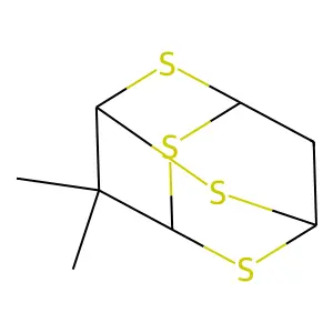 9,9-Dimethyl-2,4,6,8-tetrathiaadamantane structure