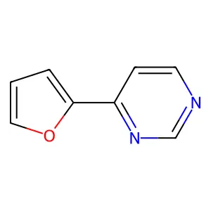 4-(Furan-2-yl)pyrimidine structure