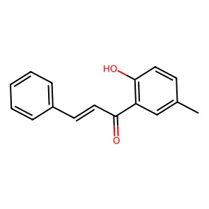 1-(2-Hydroxy-5-methyl-phenyl)-3-phenyl-prop-2-en-1-one structure