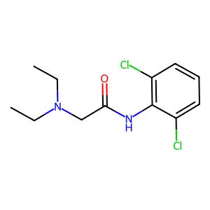 Acetanilide, 2',6'-dichloro-2-diethylamino- structure