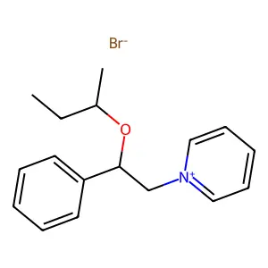 Pyridinium, 1-(beta-sec-butoxyphenethyl)-, bromide structure