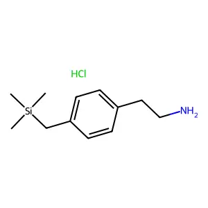 Phenethylamine, p-((trimethylsilyl)methyl)-, hydrochloride structure