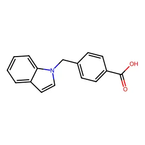 4-(indol-1-ylmethyl)benzoic Acid structure