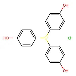 Sulfonium, tris(4-hydroxyphenyl)-, chloride structure