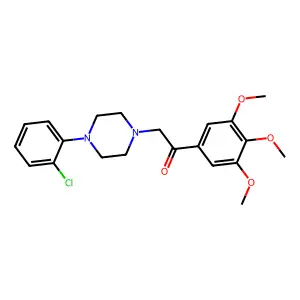 Acetophenone, 2-(4-(o-chlorophenyl)piperazinyl)-3',4',5'-trimethoxy- structure