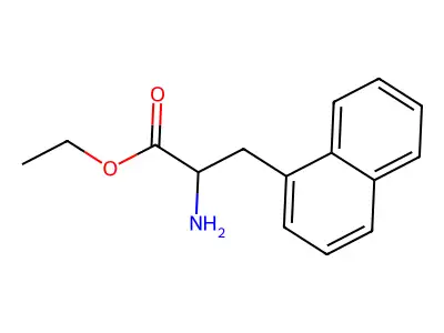 Ethyl 2-amino-3-(naphthalen-1-yl)propanoate structure