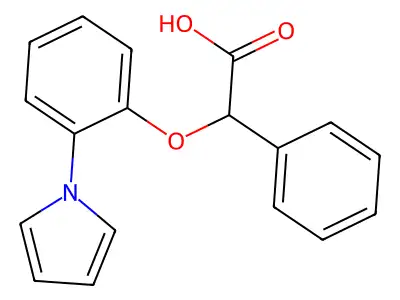 2-phenyl-2-[2-(1H-pyrrol-1-yl)phenoxy]acetic acid structure