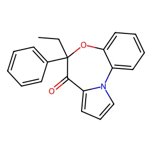 6-Ethyl-6-phenyl-pyrrolo[2,1-d][1,5]benzoxazepin-7-one structure