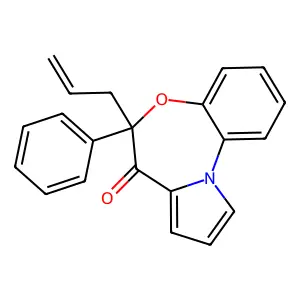 6-Allyl-6-phenyl-pyrrolo[2,1-d][1,5]benzoxazepin-7-one structure