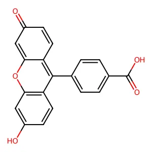 4-(6-羟基-3-氧代-3H-呫吨-9-基)苯甲酸 structure