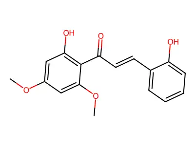 2,2'-DIHYDROXY-4',6'-DIMETHOXYCHALCONE structure