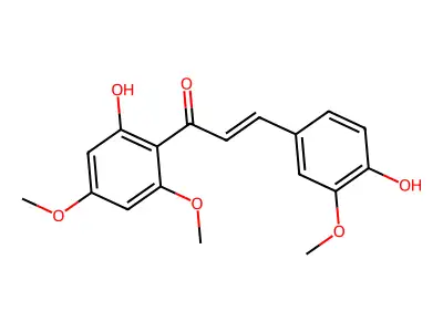 2',4-Dihydroxy-3,4',6'-trimethoxychalcone structure