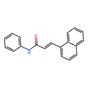 3-(1-naphthyl)-N-phenylacrylamide structure