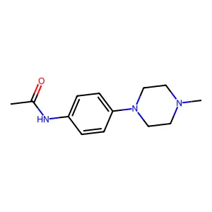 N-(4-(4-methylpiperazin-1-yl)phenyl)acetamide structure
