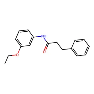 N-(3-ethoxyphenyl)-3-phenylpropanamide structure