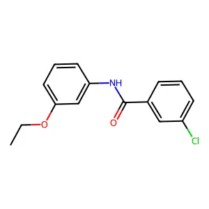 3-chloro-N-(3-ethoxyphenyl)benzamide structure