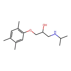 2-Propanol, 1-(isopropylamino)-3-(2,4,5-trimethylphenoxy)- structure
