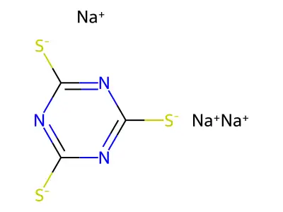 Sodium trithiocyanurate(2+) structure