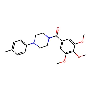 Ketone, 4-(p-tolyl)piperazinyl 3,4,5-trimethoxyphenyl structure