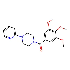 Ketone, 4-(2-pyridyl)piperazinyl 3,4,5-trimethoxyphenyl structure
