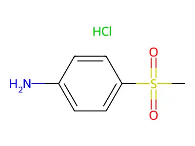4-(Methylsulfonyl)aniline hydrochloride structure