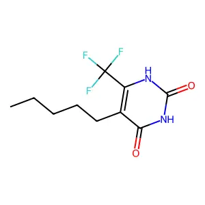 5-pentyl-6-(trifluoromethyl)-1H-pyrimidine-2,4-dione structure