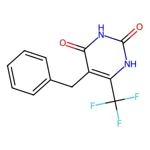 5-benzyl-6-(trifluoromethyl)-1H-pyrimidine-2,4-dione structure