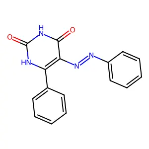 6-phenyl-5-phenyldiazenyl-1H-pyrimidine-2,4-dione structure