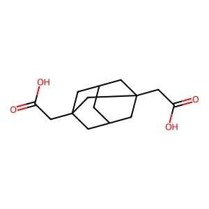 三环(3.3.1.13,7)癸烷-1,3-二基双(乙酸) structure
