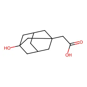 3-Hydroxyadamantane-1-acetic acid, 97% structure
