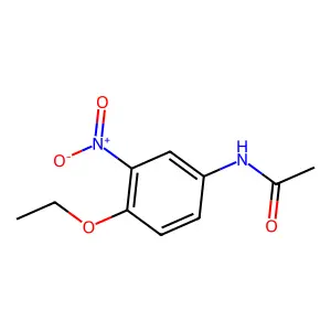 3'-Nitro-p-acetophenetidide structure