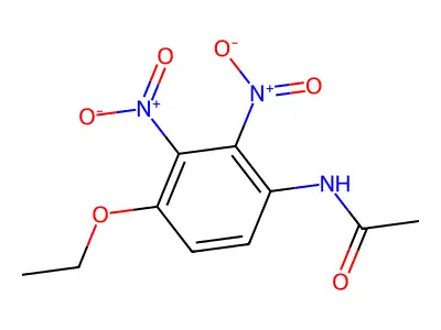N-{4-ethoxy-2,3-bisnitrophenyl}acetamide structure