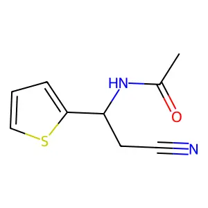 Acetamide, N-(1-cyano-1-(2-thienyl)ethyl)- structure