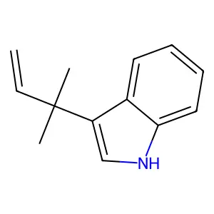 3-(Dimethylallyl)indole structure