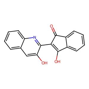 3-羟基-2-(3-羟基-2-喹啉基)-1H-茚-1-酮 structure