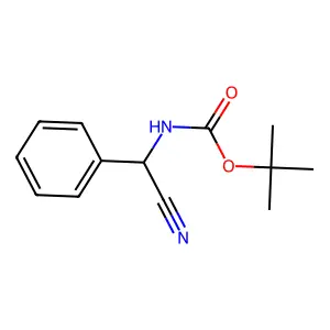 tert-butyl cyano(phenyl)methylcarbamate structure