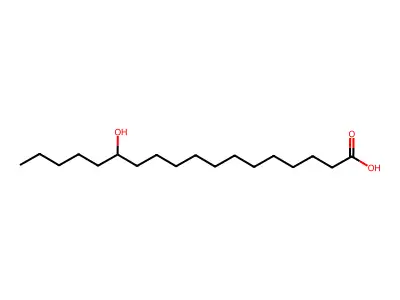 13-Hydroxyoctadecanoic acid structure