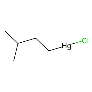 Mercury, chloro(3-methylbutyl)- structure