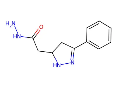 2-(3-phenyl-4,5-dihydro-1H-pyrazol-5-yl)acetohydrazide structure