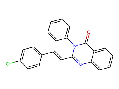 2-[2-(4-Chlorophenyl)ethenyl]-3-phenyl-4(3H)-quinazolinone structure