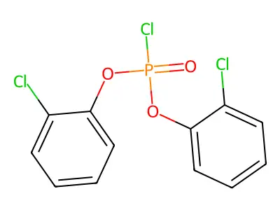 Bis(2-chlorophenyl) phosphorochloridate structure